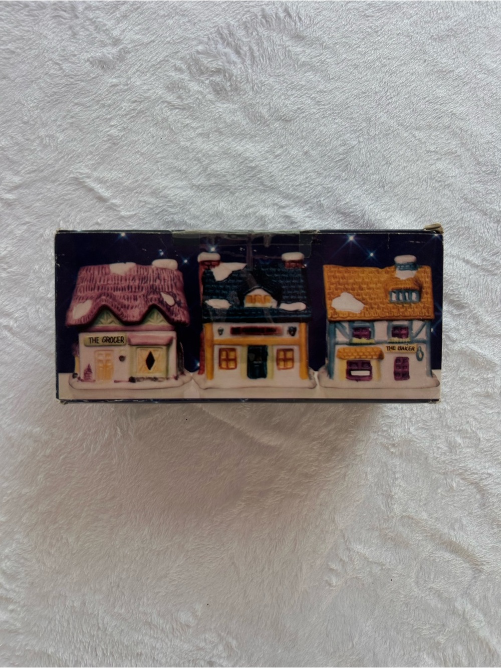Reader's Digest Dickens Village Christmas Ornaments Set of 3 Houses w/ Box